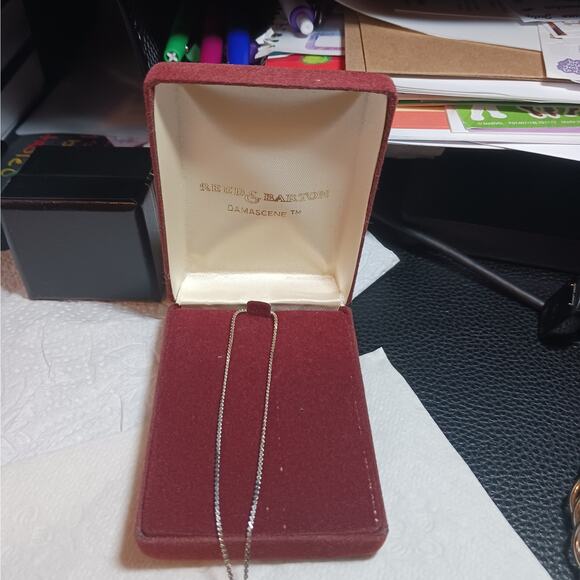 Vintage 1960s Reed & Barton Damascene Floral Necklace NWT - Picture 5 of 6